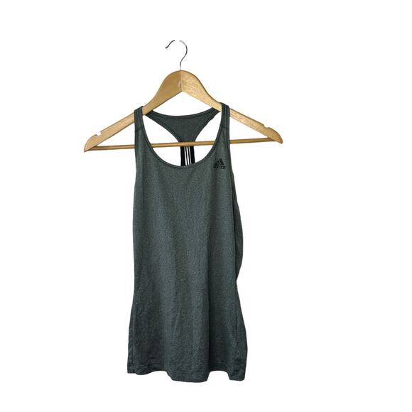 Adidas Gray Y Back Tank Top Women's Size XS - Picture 1 of 6